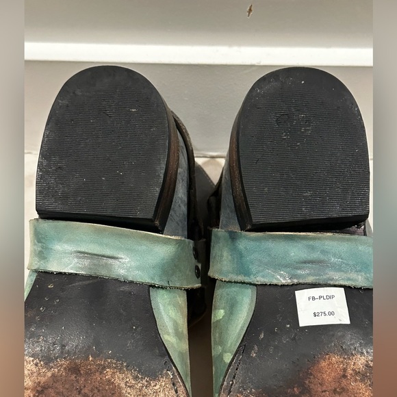 Freebird by Steve. Ankle Boots Phlow Green Phoenix- Vintage!! - Picture 11 of 12